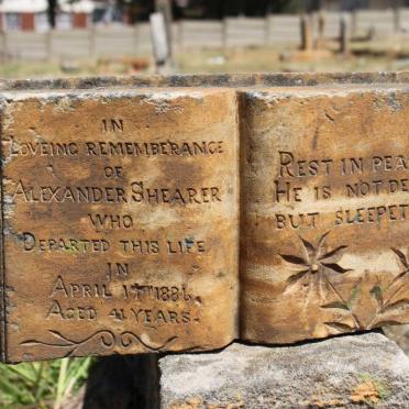 SHEARER Alexander  -1886