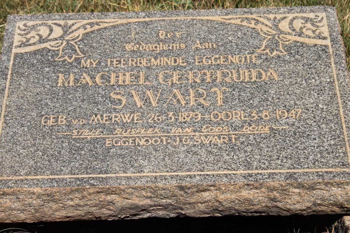 SWART Machel Gertruida geb v.d. MERWE 1879-1947