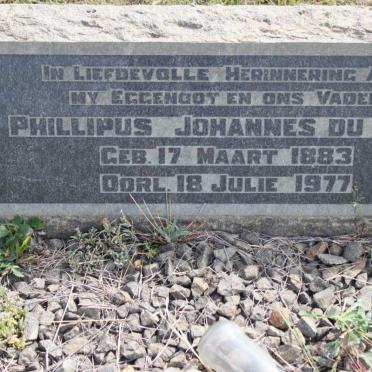 TOIT Phillipus Johannes, du 1883-1977