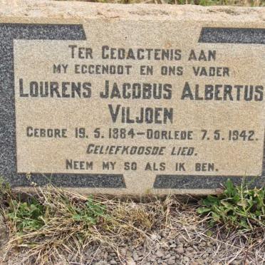 VILJOEN Lourens Jacobus Albertus1884-1942