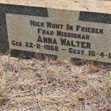 WALTER Anna 1868-1931