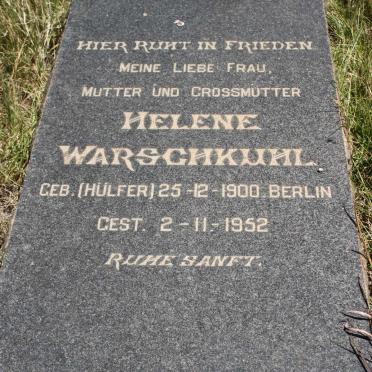 WARSCHKUHL Helene 1900-1952