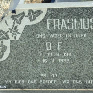 ERASMUS D.F. 1911-1982