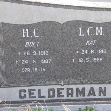 GELDERMAN H.C. 1912-1987 &amp; L.C.M. 1916-1989