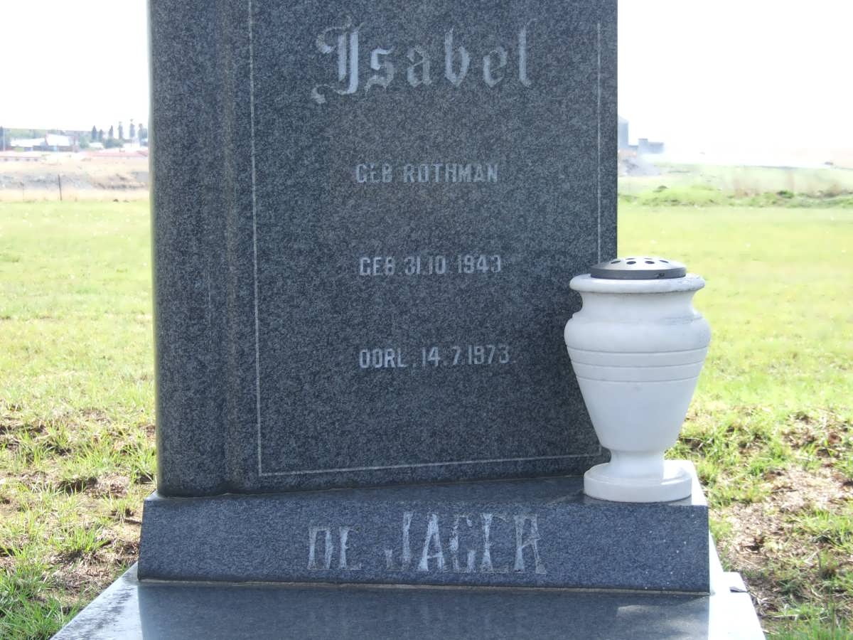 JAGER Isabel, de nee ROTHMAN 1943-1973