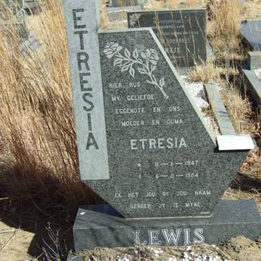 LEWIS Etresia 1947-1984