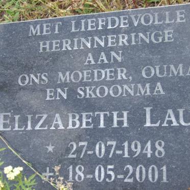 LAUFS Elizabeth 1948-2001