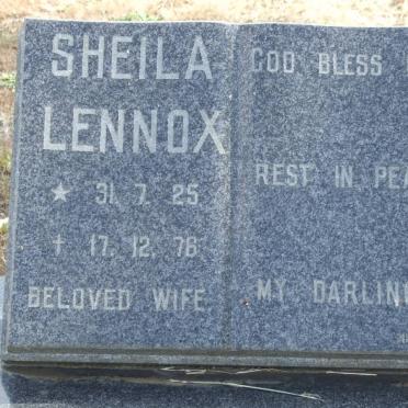 LENNOX Sheila 1925-1976
