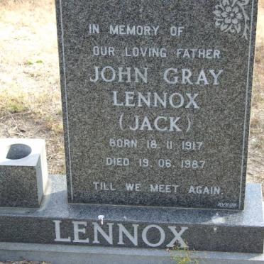 LENNOX John Gray 1917-1987