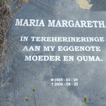 MEYER Maria Margaretha 1935-2006