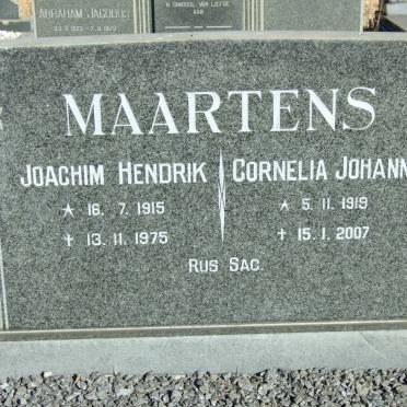 MAARTENS Joachim Hendrik 1915-1975 &amp; Cornelia Johanna 1919-2007