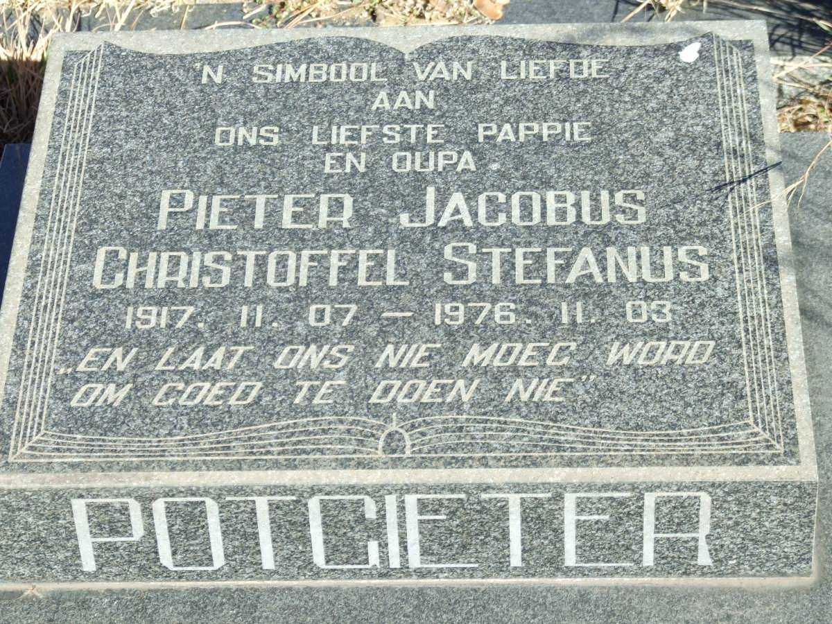 POTGIETER Pieter Jacobus Christoffel Stefanus 1917-1976