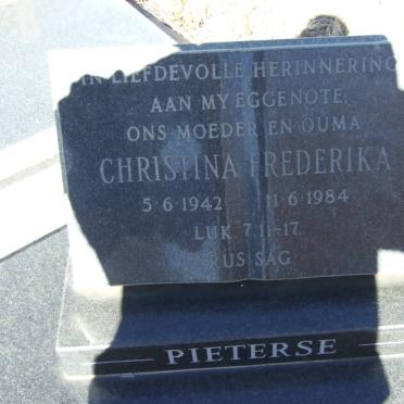 PIETERSE Christina Frederika 1942-1984