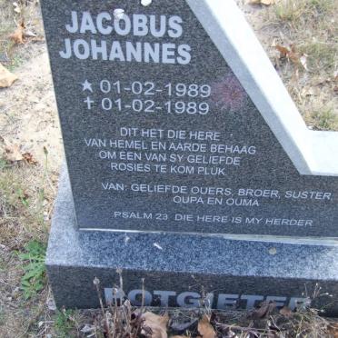 POTGIETER Jacobus Johannes 1989-1989