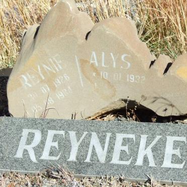 REYNEKE Reynie 1926-1984 &amp; Alys 1932-
