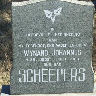 SCHEEPERS Wynand Johannes 1909-1988
