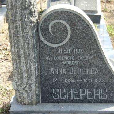 SCHEEPERS Anna Berlinda 1934-1972