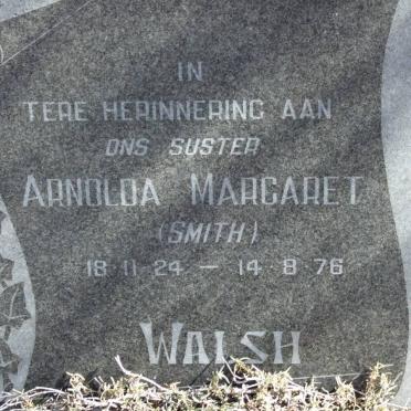 WALSH Arnolda Margaret nee SMITH 1924-1976