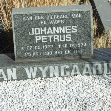 WYNGAARDT Johannes Petrus, van 1922-1974 &amp; Catharina Anna Johanna 1921-
