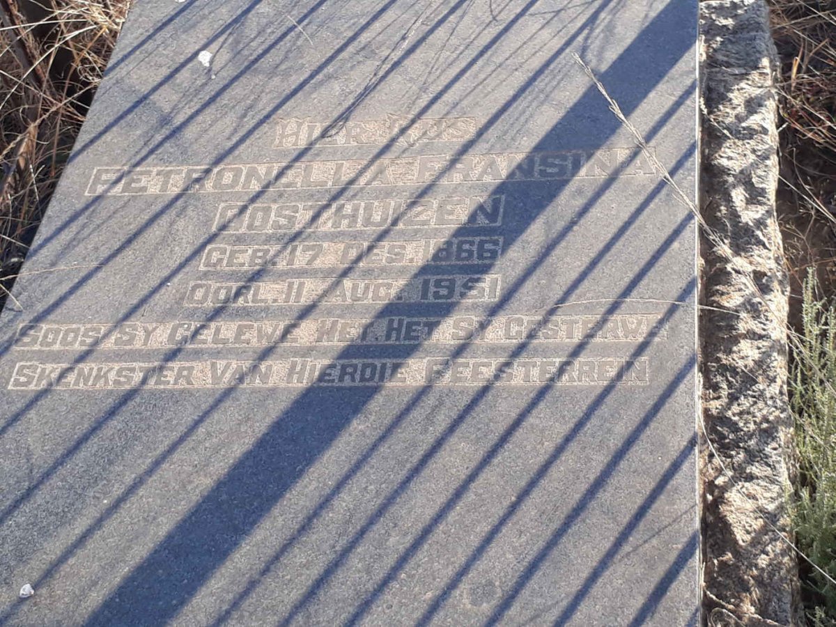 OOSTHUIZEN Petronella Fransina 1866-1951