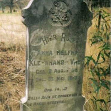 KLEYNHANS Anna Helena nee VREY 1838-1913