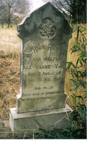 KLEYNHANS Anna Helena nee VREY 1838-1913