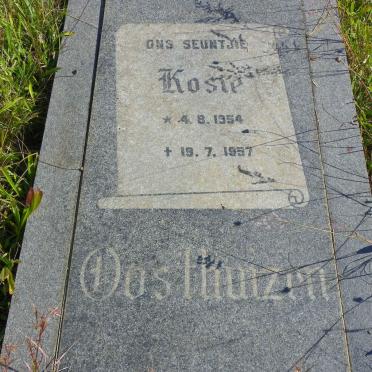 OOSTHUIZEN Kosie 1954-1957