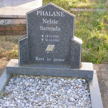 PHALANE Nelsie Sarenda 1984-2003