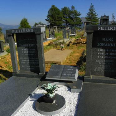 PIETERSEN Hans Johannes 1929-2009 &amp; Tandi Emily 1930-2011