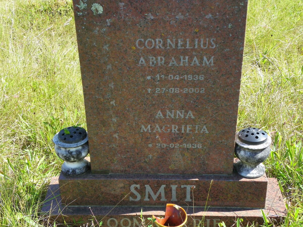 SMIT Cornelius Abraham 1936-2002 &amp; Anna Magrieta 1936-