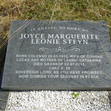 STEYN Joyce Marguerite Leonie 1915-2013