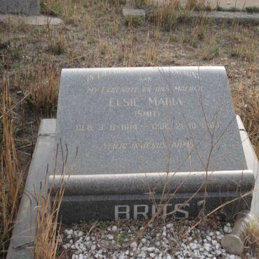 BRITS Elsie Maria nee SMIT 1914-1960