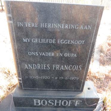 BOSHOFF Andries Francois 1920-1979
