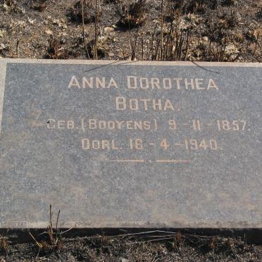 BOTHA Anna Dorothea nee BOOYENS 1857-1940