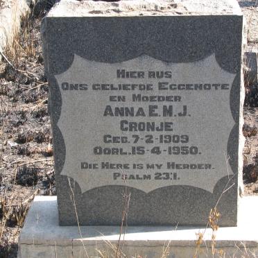 CRONJE Anna E.M.J. 1909-1950