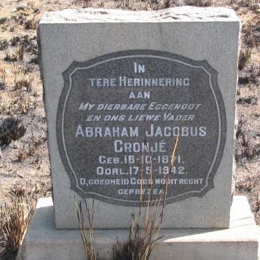 CRONJE Abraham Jacobus 1871-1942 