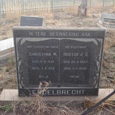 ENGELBRECHT Roelof J.C. 1883-1966 &amp; Christina M. 1892-1978