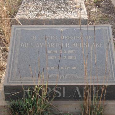KERSLAKE William Arthur 1893-1960