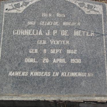 MEYER Cornelia J.P., de nee VENTER 1852-1930 