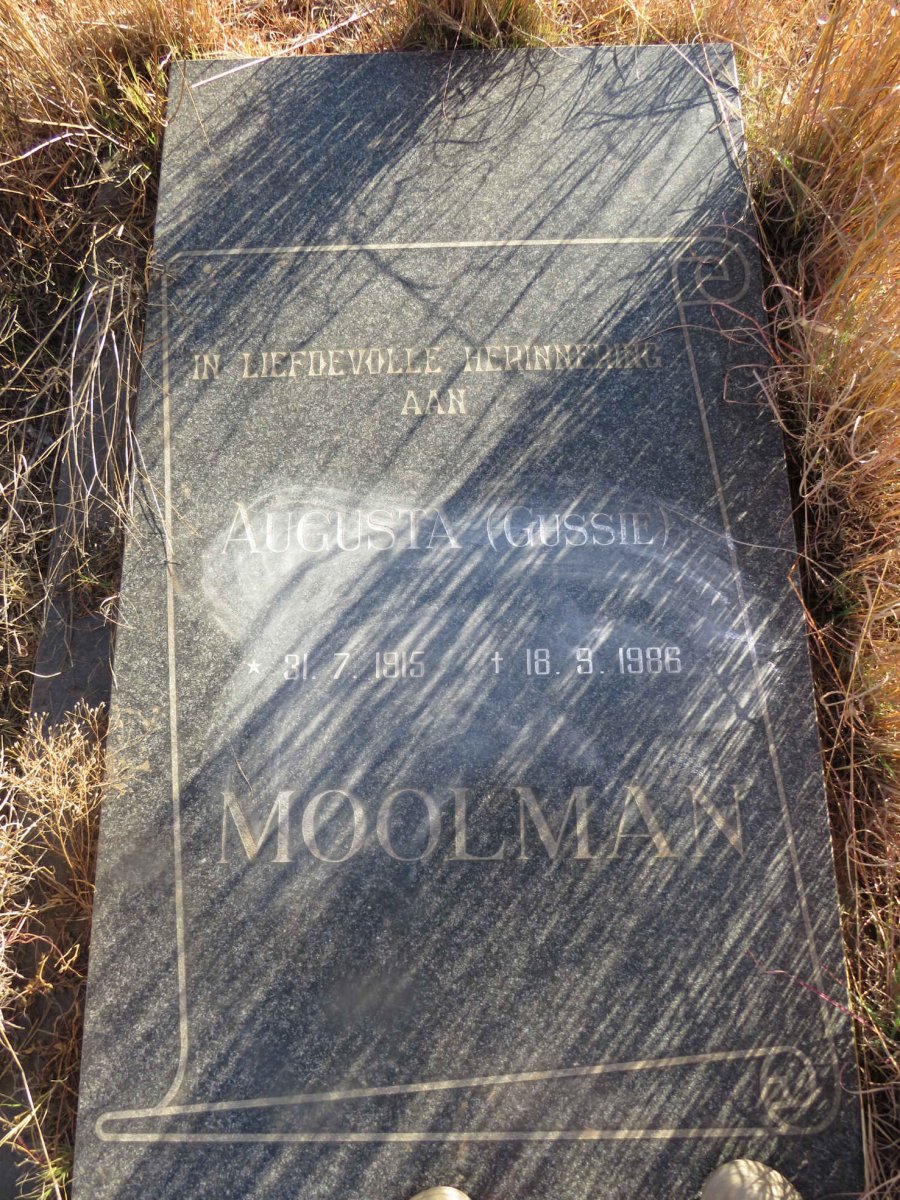 MOOLMAN Augusta 1915-1986