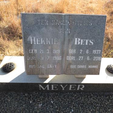 MEYER Hekkie 1919-1986 & Bets 1937-2016