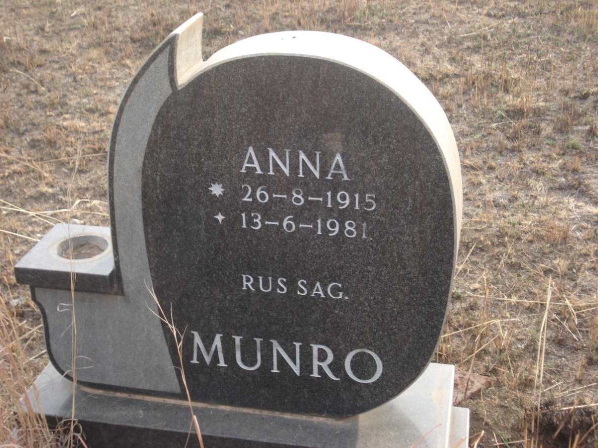 MUNRO Anna 1915-1981