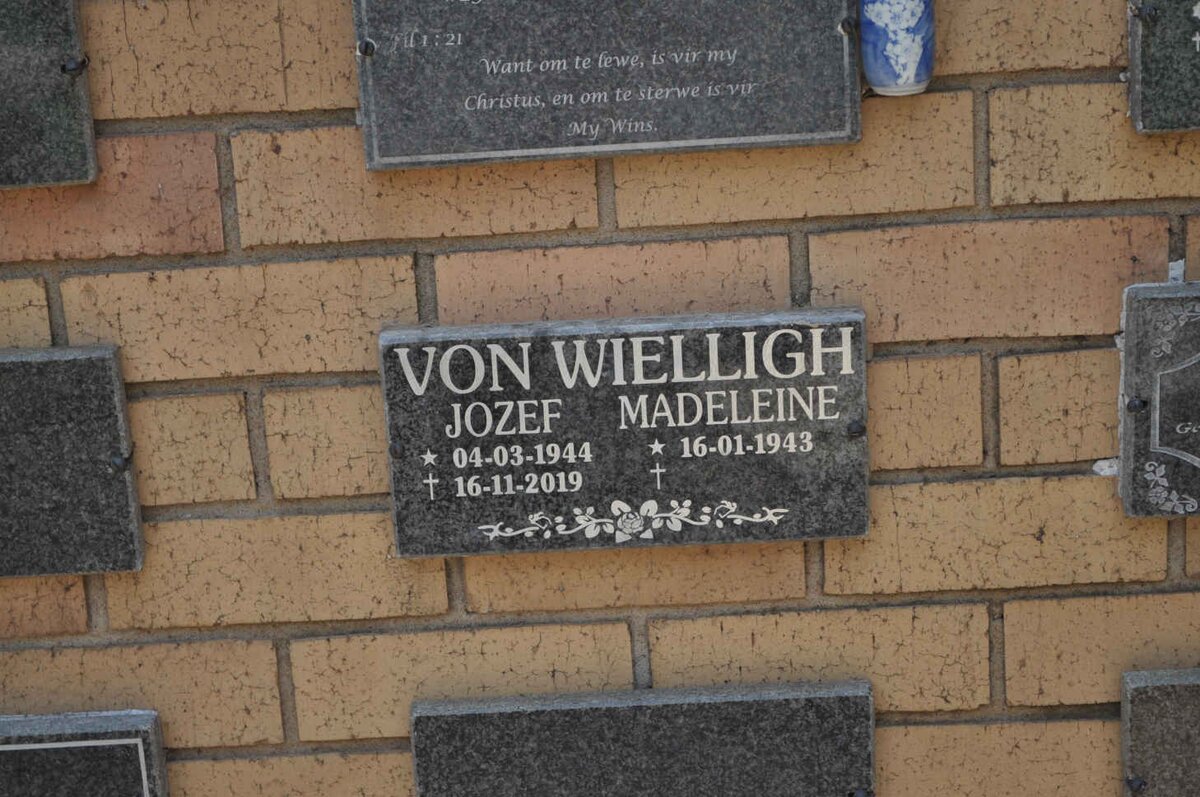 WIELLIGH Jozef, von 1944-2019 &amp; Madeleine 1943-