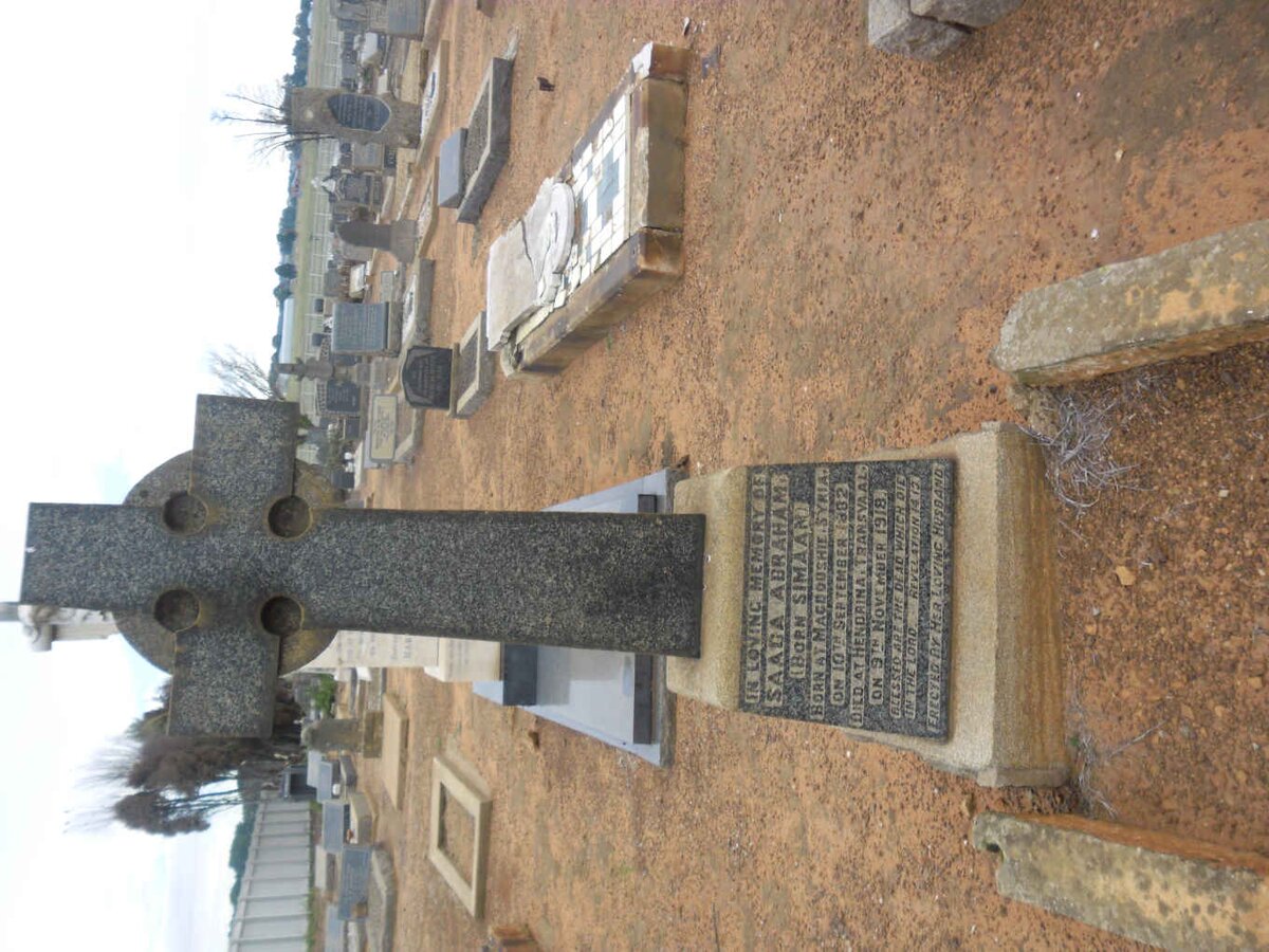 ABRAHAM Saada nee SIMAAN 1882-1918