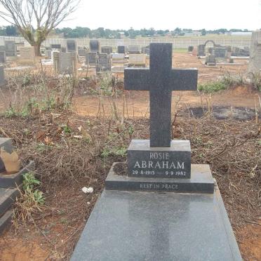 ABRAHAM Rosie 1915-1982