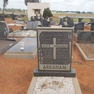 ABRAHAM Alick 1904-1988