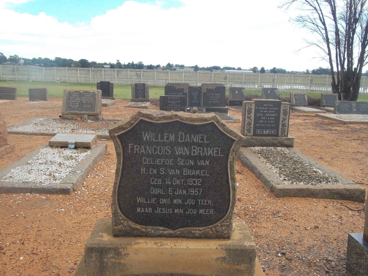 BRAKEL Willem Daniel Francois, van 1932-1957