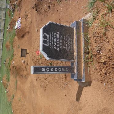 BOSHOFF Andries Johannes 1966-2014