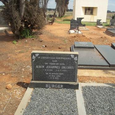 BURGER Alwyn Johannes Jacobus 1914-1995 &amp; Anna Cecilia SCHUTTE 1915-1985