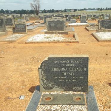 DEYSEL Christina Elizabeth nee SCHMAHL 1892-1965